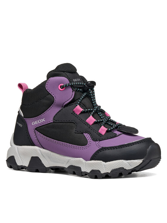 Geox Šnurovacia obuv Geox J Magnetar G. B Abx J464LB 050FU C8277 S Fialová
