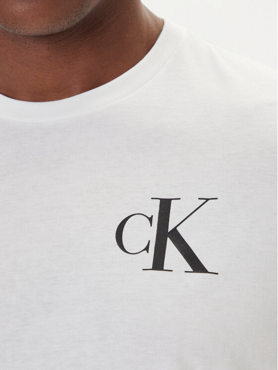 Calvin Klein Jeans Calvin Klein Jeans Camiseta 30s Chest Logo LV04RD865G Blanco Regular Fit