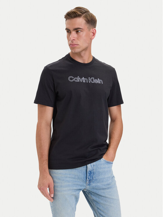 Calvin Klein Calvin Klein Camiseta 30s Logo Graphic LV04LH800G Negro Regular Fit