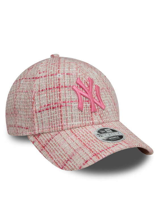 New Era Czapka z daszkiem New Era New York Yankees Tweed 9Forty 60595382 Różowy