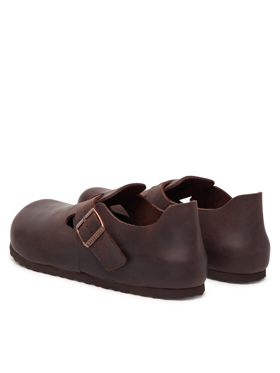 Birkenstock Polobotky Birkenstock London 166531 Tmavě hnědá
