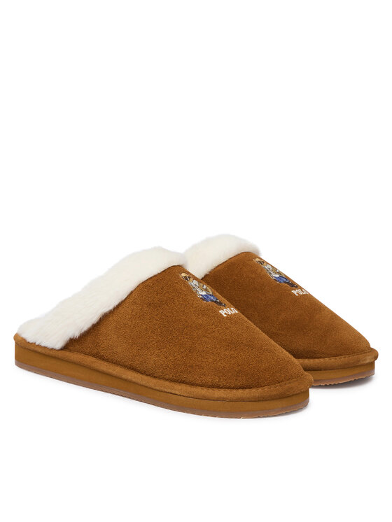 Polo Ralph Lauren Papuče Polo Ralph Lauren 842P24250002 Hnedá