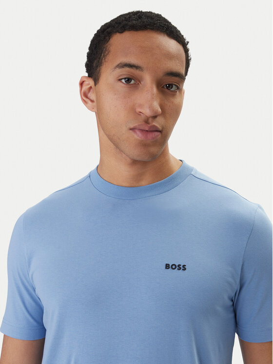 BOSS BOSS Camiseta 50506373 Celeste Regular Fit