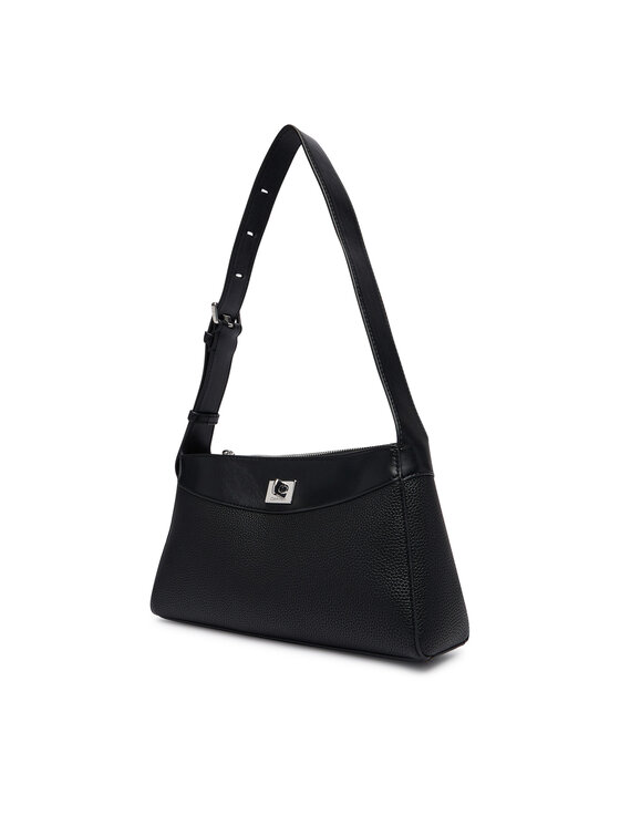 Calvin Klein Soma Calvin Klein Mix Media Shoulder Bag LV04F3886G Melns