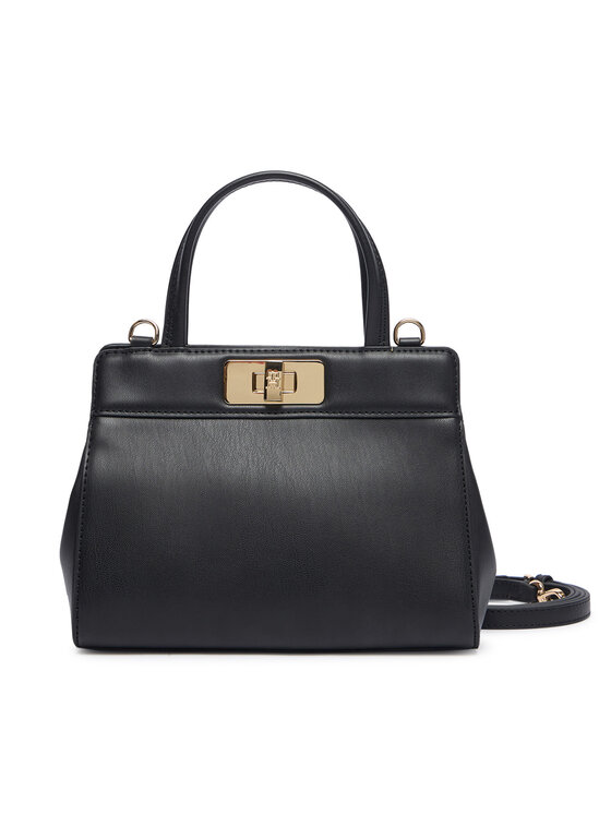 Tommy Hilfiger Geantă Tommy Hilfiger Th Modern Mini Satchel AW0AW18726 Negru