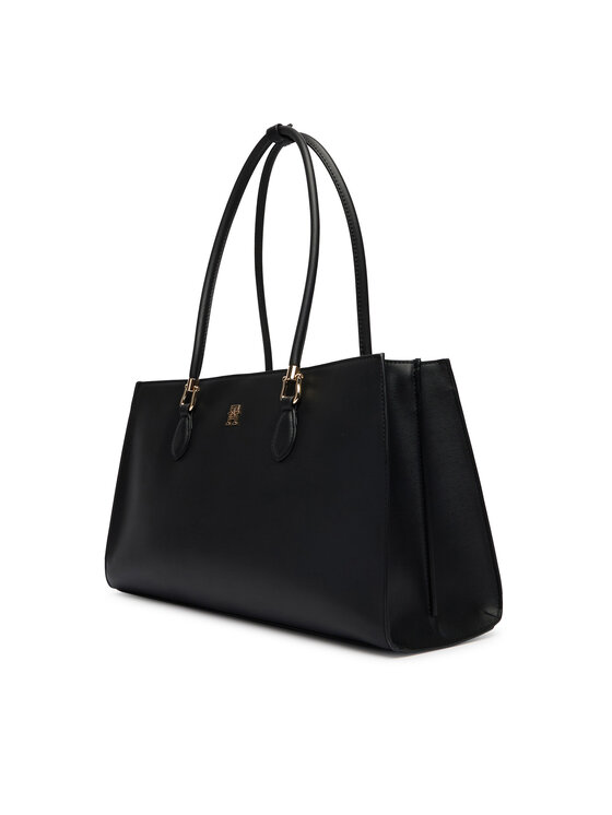 Tommy Hilfiger Τσάντα Tommy Hilfiger Th Grace Satchel AW0AW18750 Μαύρο