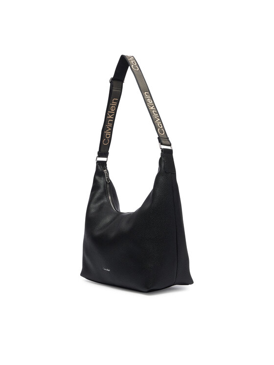 Calvin Klein Geantă Calvin Klein Webbing Strap Md Shoulder Bag LV04F3891G Negru