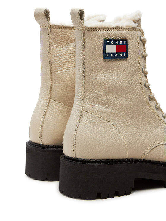 Tommy Jeans Auliniai batai Tommy Jeans Tjw Urban Boot Tumbled EN0EN02317 Smėlio