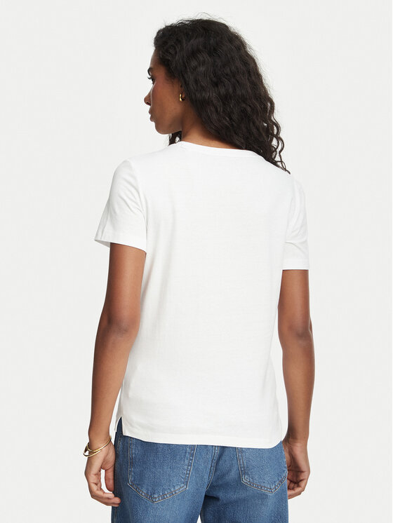 Guess Guess Majica W1YI1B I3Z14 Bela Slim Fit
