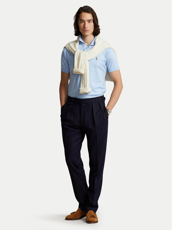 Polo Ralph Lauren Polo Ralph Lauren Поло 710713130005 Голубий Slim Fit