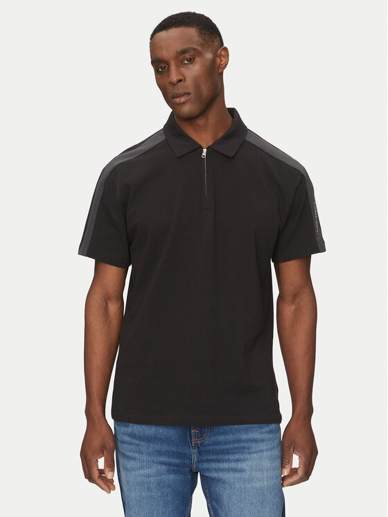 Calvin Klein Jeans Calvin Klein Jeans Polo Logo Tape J30J327240 Nero Regular Fit