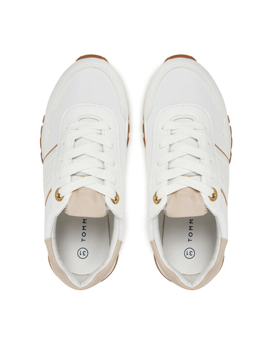 Tommy Hilfiger Сникърси Tommy Hilfiger Low Cut Lace-Up Sneaker T3A9-33758-1695 M Бял
