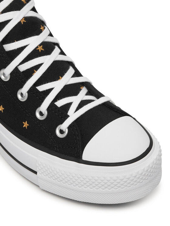 Converse Кеди Converse Chuck Taylor All Star Lift Platform Embroidered Stars A16113C Чорний