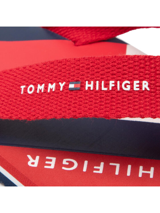 Tommy Hilfiger Žabky Tommy Hilfiger Logo Print Flip Flop T3A8-32190-0058 S Červená