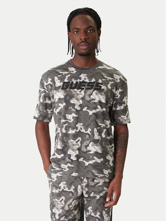 Guess Guess Camiseta Z6RI05 I3Z14 Gris Regular Fit