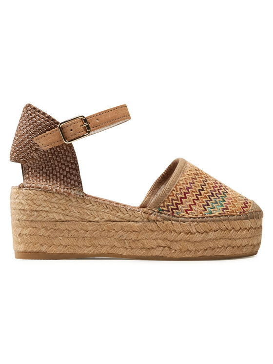 Vidorreta Espadryle Vidorreta Sandalia Traba Rib. 07100 Brązowy