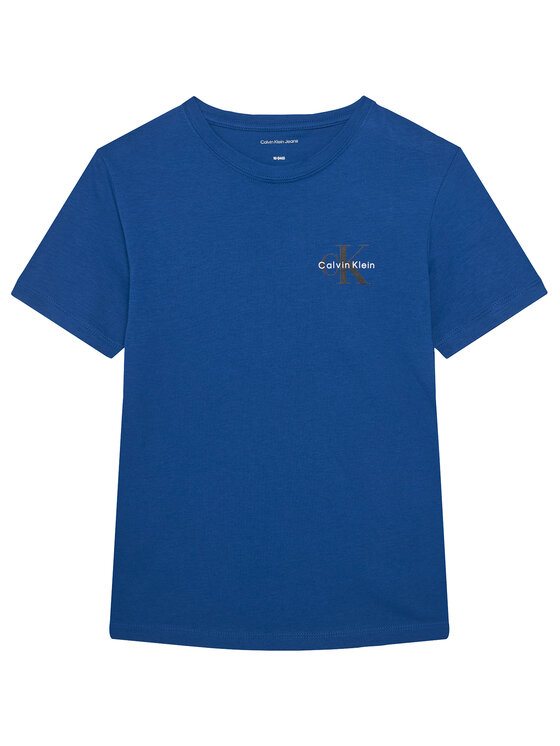 Calvin Klein Jeans Calvin Klein Jeans Camiseta Chest Monologo IU0IU00719 Azul Regular Fit