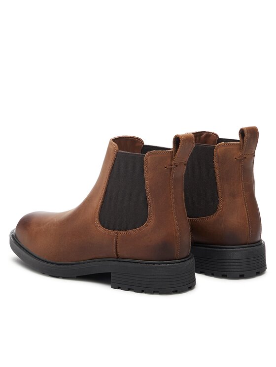 Clarks Kotníková obuv s elastickým prvkem Clarks Orinoco2 Lane 261747824 Hnědá