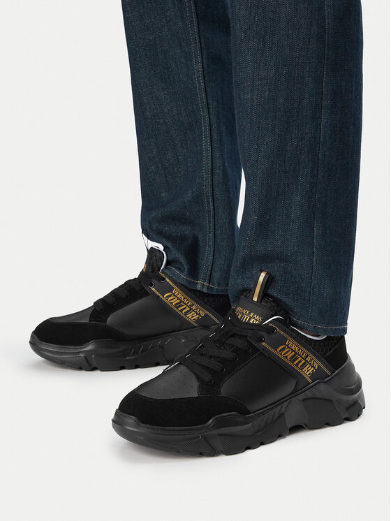 Versace Jeans Couture Снікерcи Versace Jeans Couture 80YA3SC2 Чорний