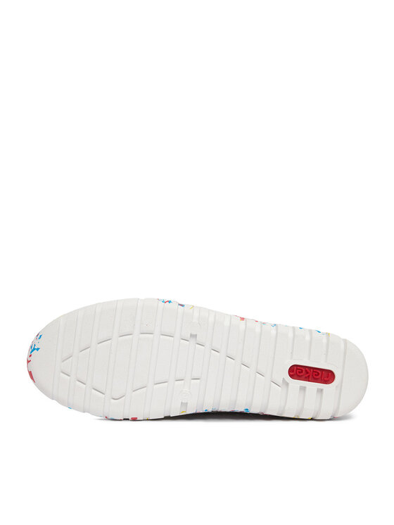 Rieker Półbuty Rieker CEO-M2357-80 Biały