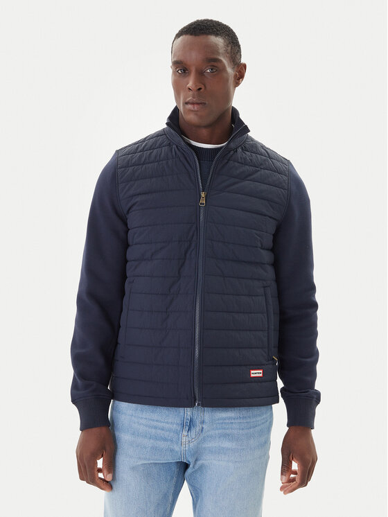 Hunter Hunter Átmeneti kabát Hume Baffle HARM0016251 Sötétkék Regular Fit