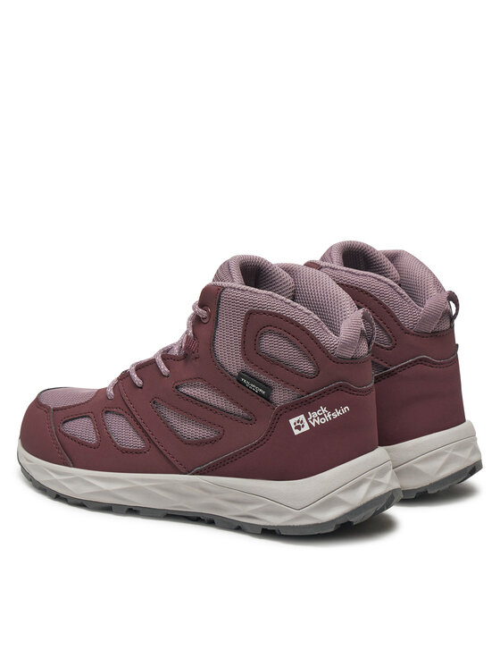 Jack Wolfskin Трекінгові черевики Jack Wolfskin Woodland 2 Texapore Mid K 4059831 Фіолетовий