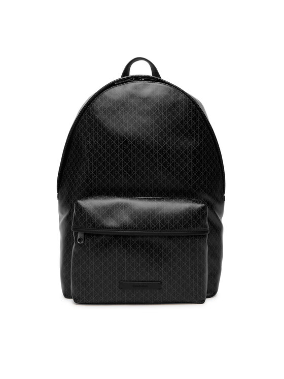 Calvin Klein Раница Calvin Klein Emblem Aop Coated Backpack LV04D3313G Черен