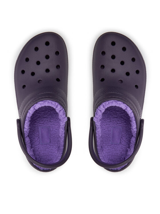 Crocs Παντόφλες Crocs Classic Lined Clog 203591 Μωβ