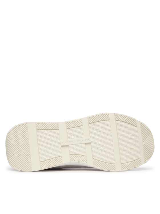 Tommy Hilfiger Sneakers Tommy Hilfiger Th Mix Material Runner FW0FW09306 Bianco