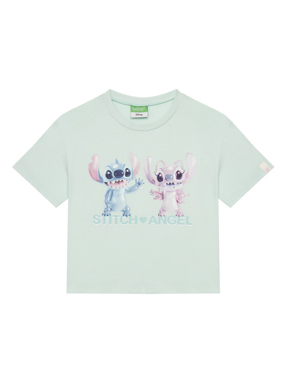 United Colors Of Benetton United Colors Of Benetton T-shirt 35RYC10MV Zelena Boxy Fit