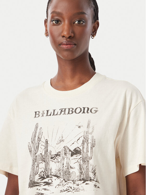 Billabong Billabong Camiseta EBJZT00646 Crema Regular Fit