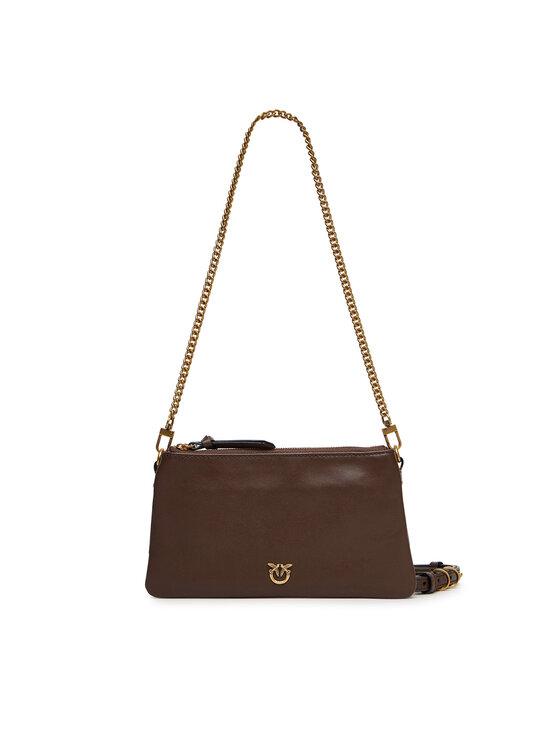 PINKO Borsetta PINKO Double Mini Al 25-26 PLTT 105359 A0QO Marrone