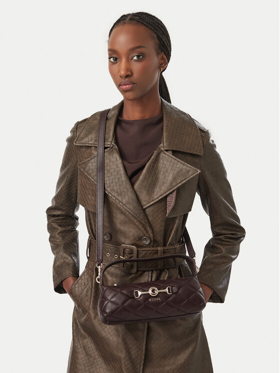 Guess Torebka Guess Frances Mini HWQG22 41720 Brązowy