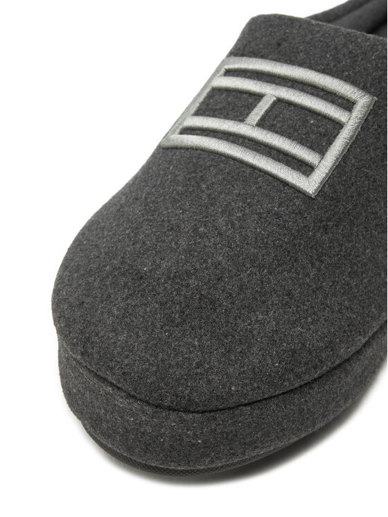 Tommy Hilfiger Papuci de casă Tommy Hilfiger Flag Warm Felt House Shoe FM0FM05227 Bleumarin