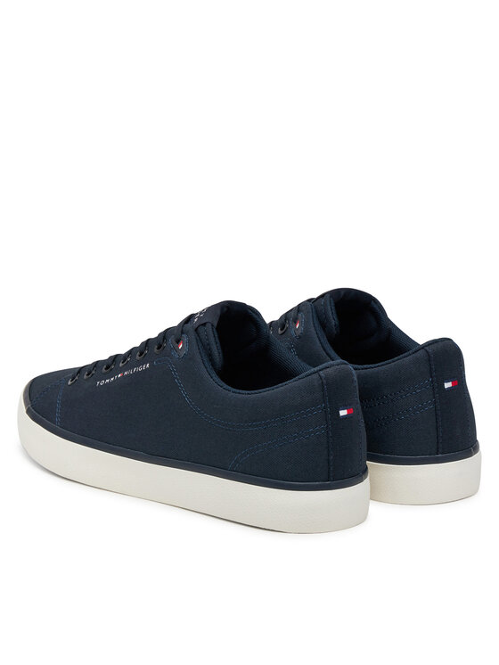 Tommy Hilfiger Tenisky Tommy Hilfiger Hi Vulc Low Core Canvas FM0FM05396 Tmavomodrá