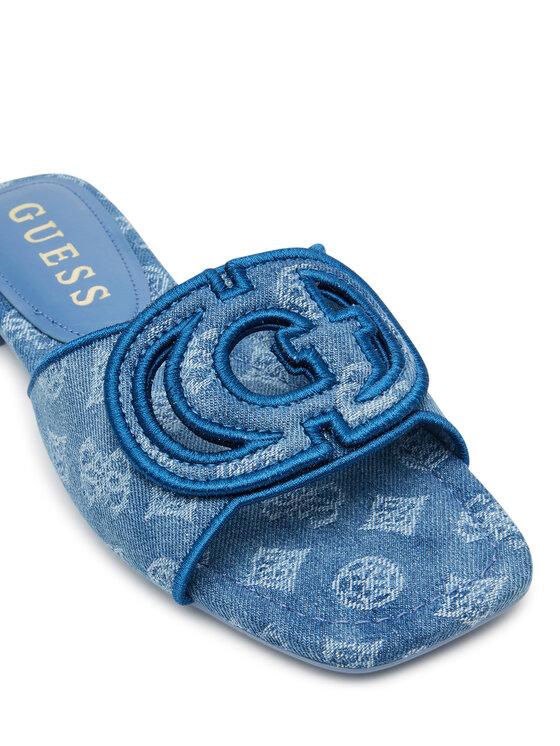 Guess Шльопанці Guess FLJTSE DEN19 Голубий