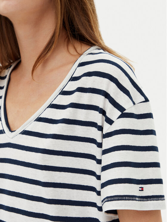 Tommy Hilfiger Tommy Hilfiger Camiseta WW0WW44551 Azul marino Regular Fit