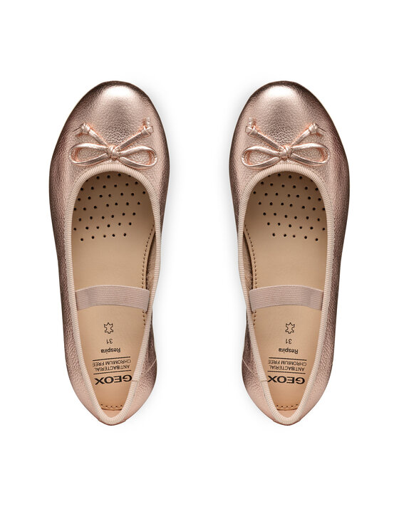 Geox Baleríny Geox Jr Plie' J4555D 44 C8014 M Ružové zlato