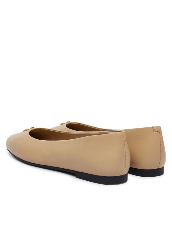 Tommy Hilfiger Balerīnas Tommy Hilfiger Th Plate FW0FW09374 Bēšs