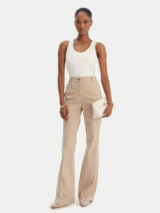 Marella Marella Top Emme by Marella Tiglio 2615941051 Kremna Slim Fit