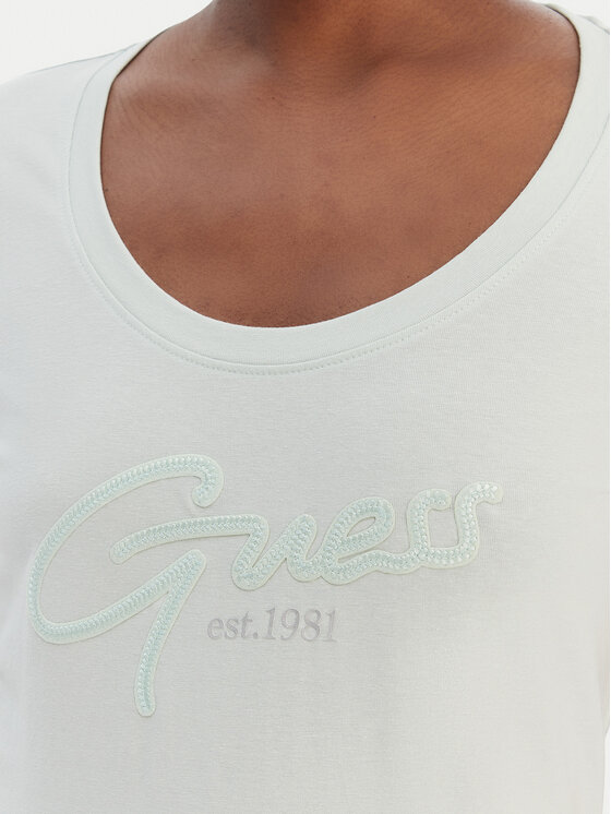 Guess Guess Camiseta W6GI14 K3033 Verde Regular Fit