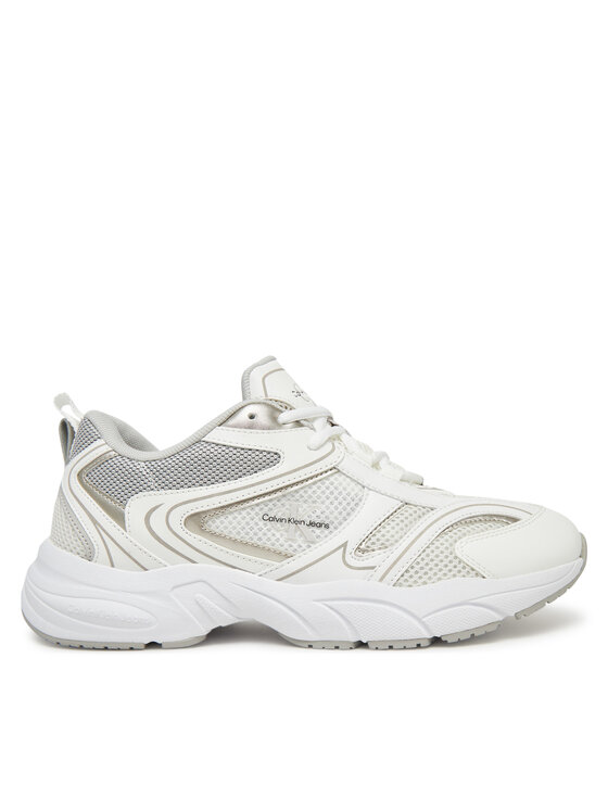 Calvin Klein Jeans Laisvalaikio batai Calvin Klein Jeans Retro Tennis Mesh Ml YW0YW01807 Balta