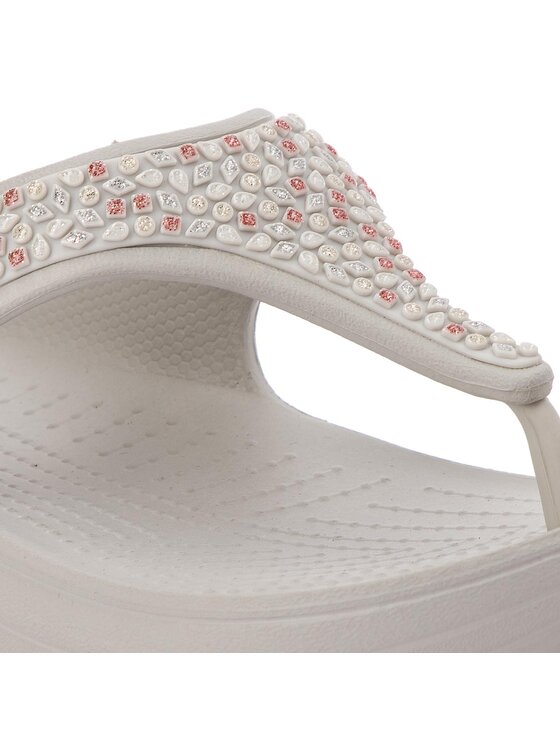 Crocs Japanke Crocs Sloane Embellished Flip 204181 Siva