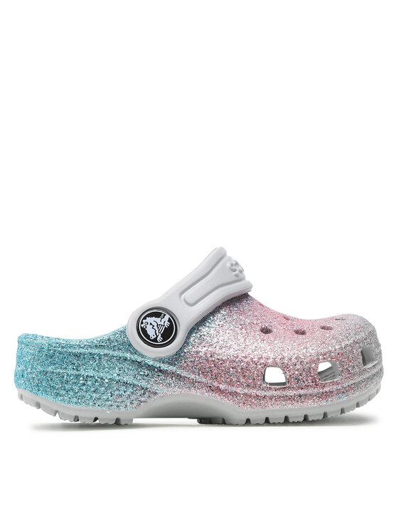 Klapki Crocs Classic Glitter Clog T 206992 Kolorowy | Eobuwie.com.pl