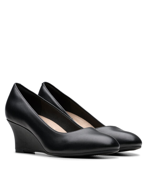 Clarks Pusbačiai Clarks Olivette Pearl 26180043 Juoda