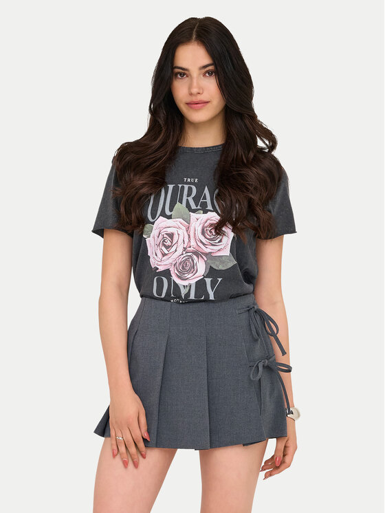 ONLY ONLY Camiseta Lucy 15215721 Negro Regular Fit