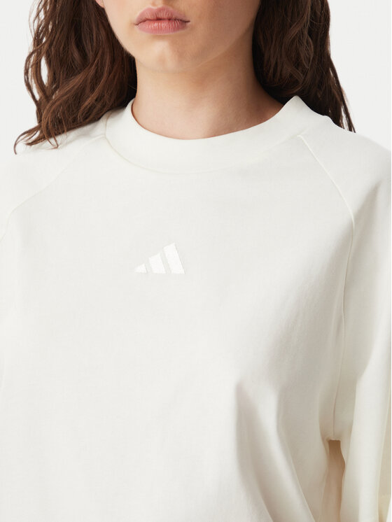 adidas adidas T-Shirt Kit Small Logo KT0297 Κρεμ Regular Fit