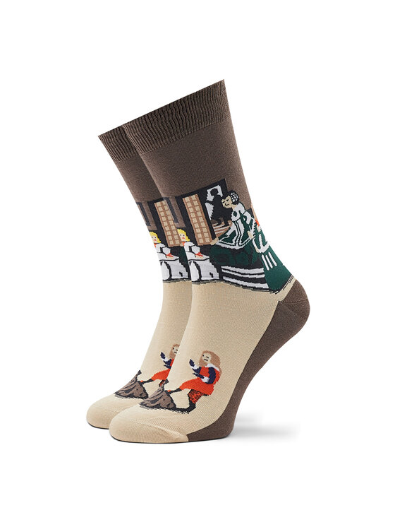 Curator Socks Skarpety długie Curator Socks Las Meninas Brązowy