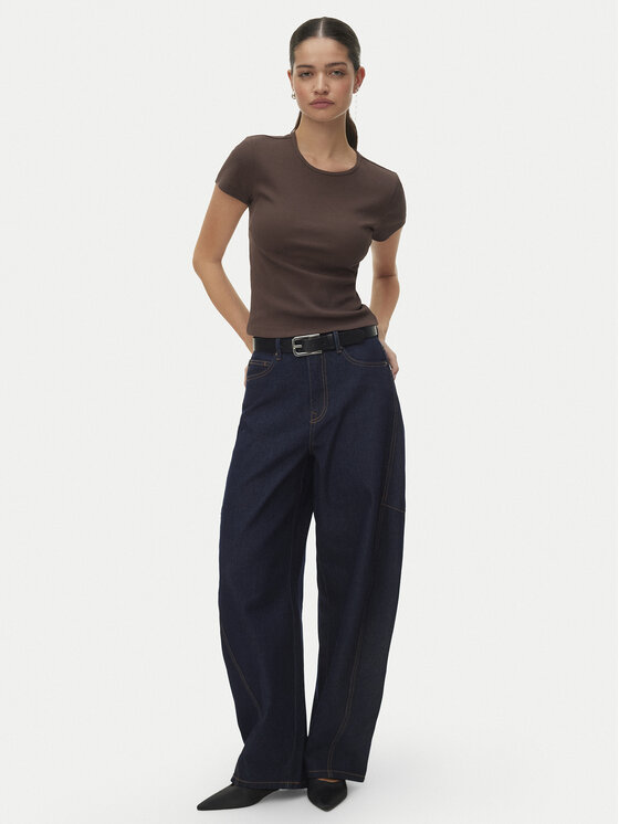 Vero Moda Vero Moda Camiseta Chloe 10306894 Marrón Tight Fit