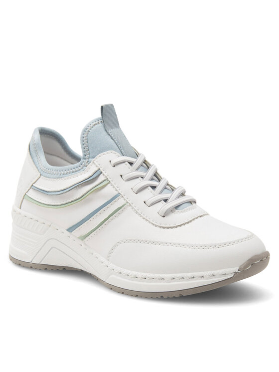 Rieker Sneakersy Rieker N4381-80 Bílá